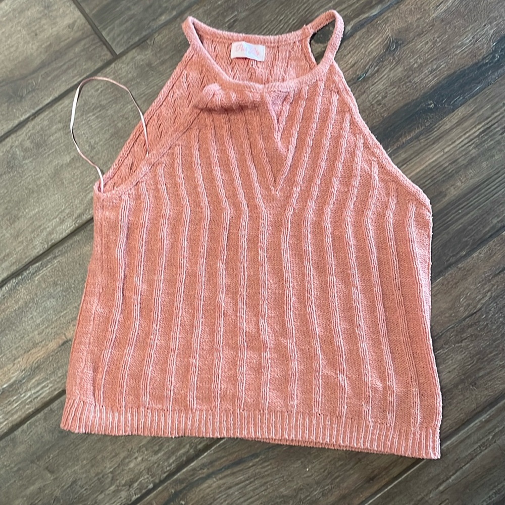 Pink Lily tank size L/XL